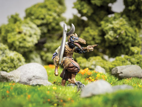 Bluster - Ravenkind Heavy Armored 28mm Miniature by Adventurers & Adversaries