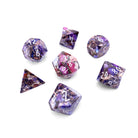 Bronzite Purple Imperial Jasper - 7 Piece RPG Set TruStone Dice - NOR 01401