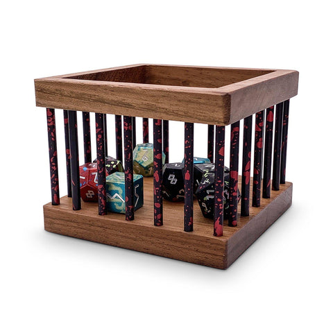 Cherry Wood Dice Jail