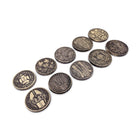 Adventure Coins - Fighter Metal Coins Set of 10-RPG Coins-Norse Foundry-Metal Coins-DND Coins-TTRPG Coins