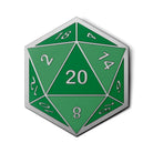 D20 Dice Die - Hard Enamel Adventure Dice Pin Metal by Norse Foundry-Enamel Pins-Norse Foundry-D&D Enamel Pin-DND Pin-Dungeons and Dragons Enamel Pin