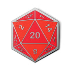 D20 Dice Die - Hard Enamel Adventure Dice Pin Metal by Norse Foundry-Enamel Pins-Norse Foundry-D&D Enamel Pin-DND Pin-Dungeons and Dragons Enamel Pin