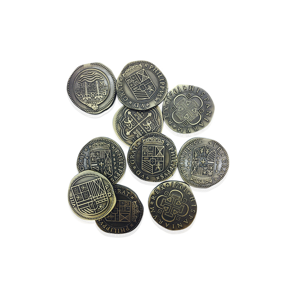 Adventure Coins – Pirate Doubloon Metal Coins Variety Pack Set of 10 Historical-RPG Coins-Norse Foundry-Metal Coins-DND Coins-TTRPG Coins