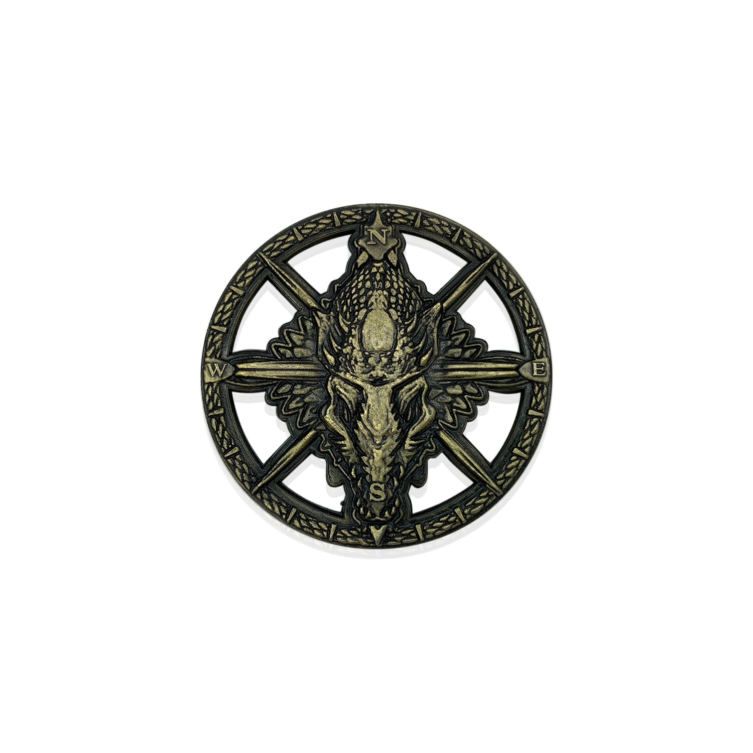 Dragon Compass Rose 50mm Metal - NOR 03471