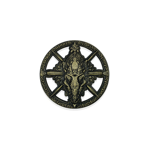 Dragon Compass Rose 50mm Metal