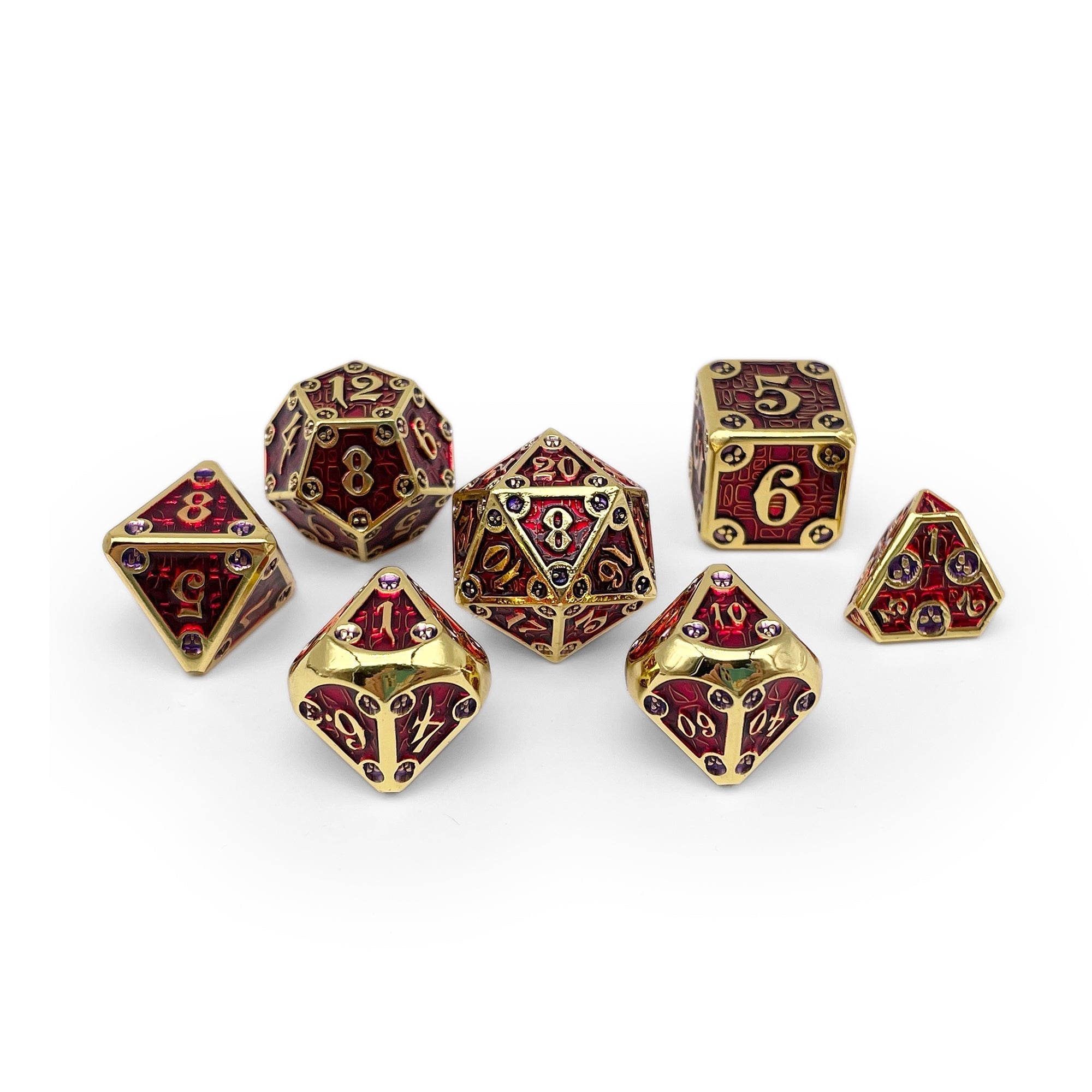 Dungeon Delve - Blood Oath-Metal Dice-Norse Foundry-Dungeons and Dragons-DND Dice-D20-Dice-DND