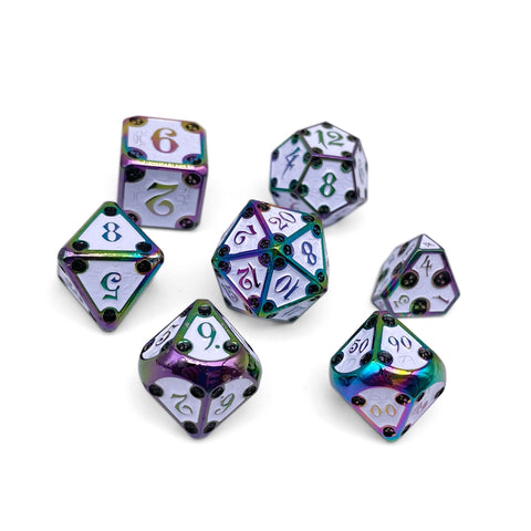 Dungeon Delve - Bone Yard - Metal Dice Set