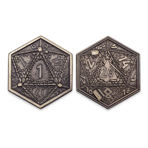 Metal RPG Dungeon Delvers Coin Gold Plated- 45mm