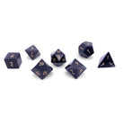 Ebony Cats Eye - 7 Piece RPG Set Glass Dice - NOR 01502