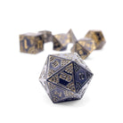 Eclipse - Space Dice 7 Piece RPG Set-Metal Dice-Norse Foundry-Dungeons and Dragons-DND Dice-D20-Dice-DND