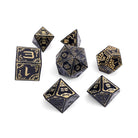 Eclipse - Space Dice 7 Piece RPG Set-Metal Dice-Norse Foundry-Dungeons and Dragons-DND Dice-D20-Dice-DND