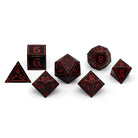 Ironworks - Efreet Flames 7 Piece RPG set Alloy Dice - NOR 00410