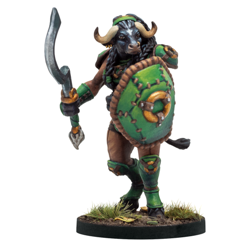 Elphick - Minotaur Medium Armored 28mm Miniature By Adventurers & Adversaries