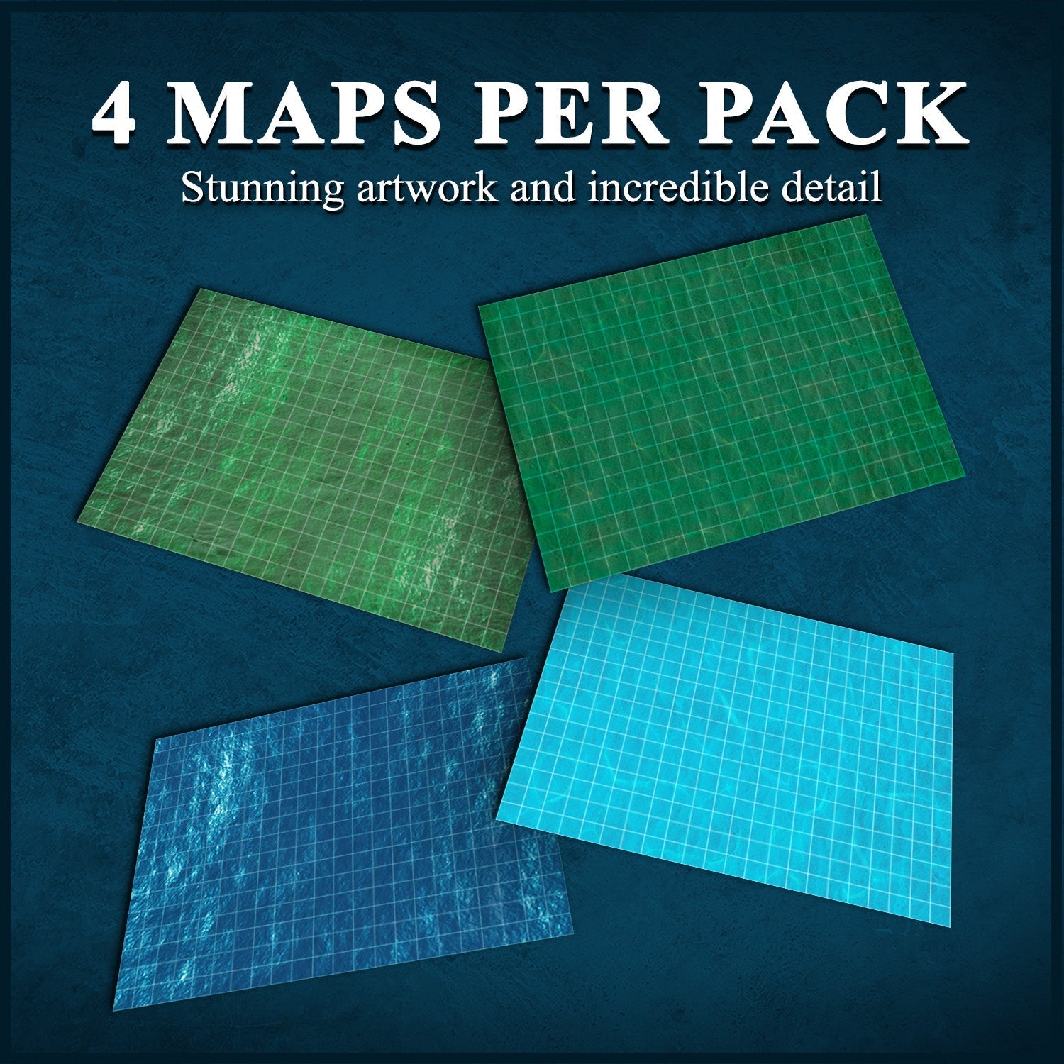 Encounters on the High Seas - Map Pack by Adventurers & Adversaries (4 Maps per pack) - A&A 0403