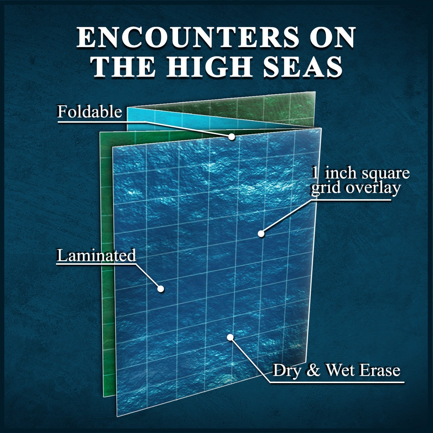 Encounters on the High Seas - Map Pack by Adventurers & Adversaries (4 Maps per pack) - A&A 0403