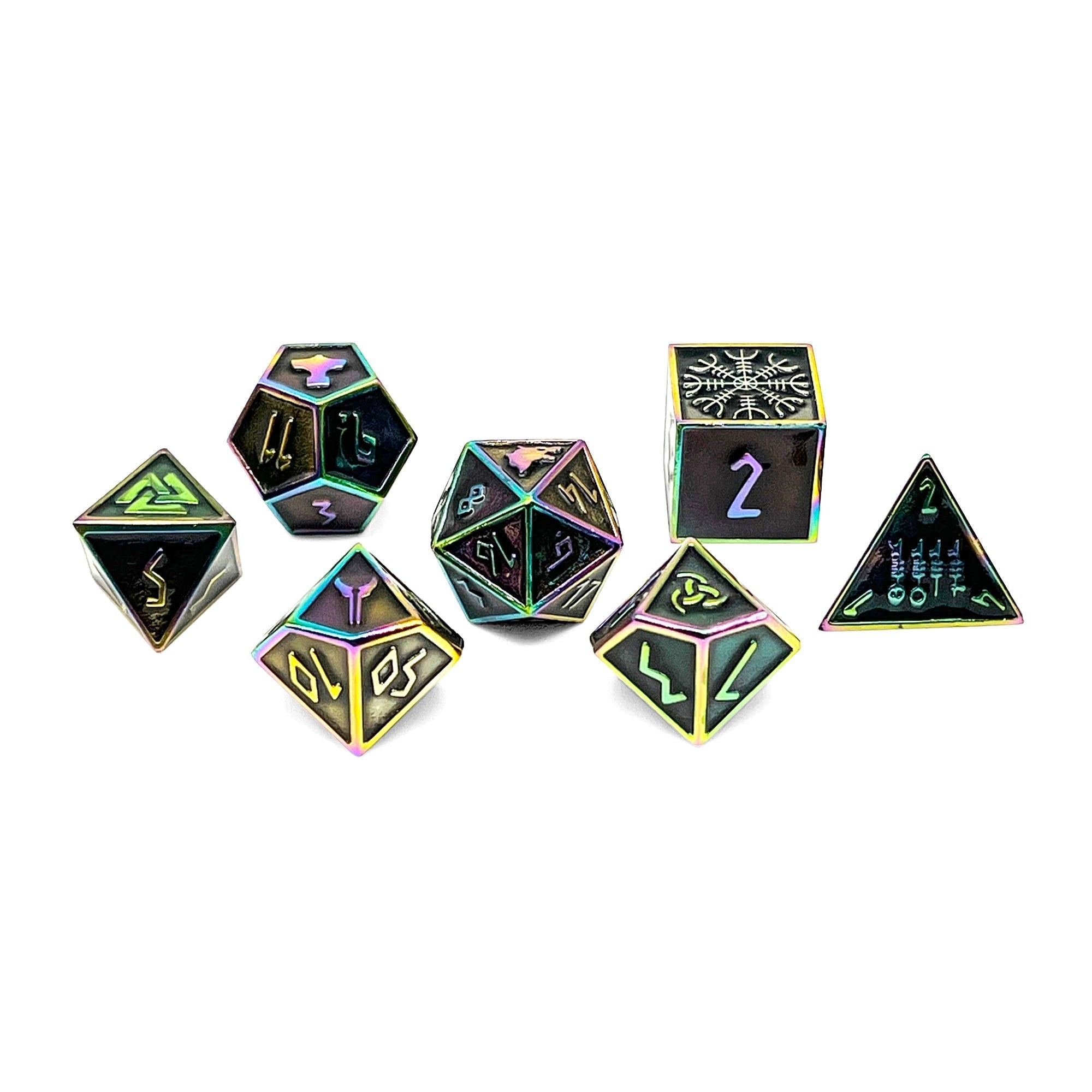 Fallen Star Norse Themed Metal Dice Set - NOR 00105