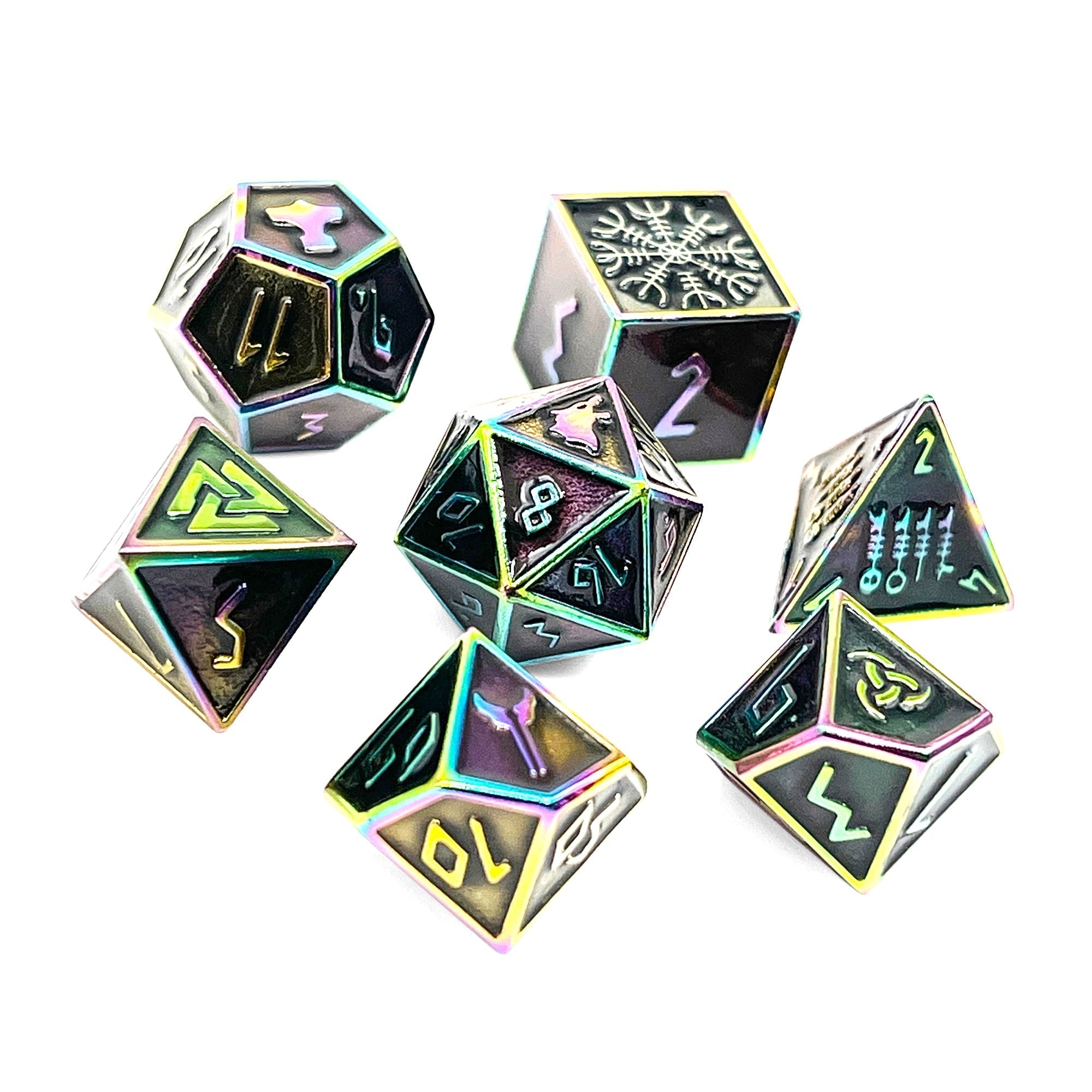 Fallen Star Norse Themed Metal Dice Set - NOR 00105