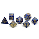 Feyweave - Lapis Lazuli-Gemstone Dice-Norse Foundry-Dungeons and Dragons Dice-Gem Dice-DND Dice-Gaming Dice