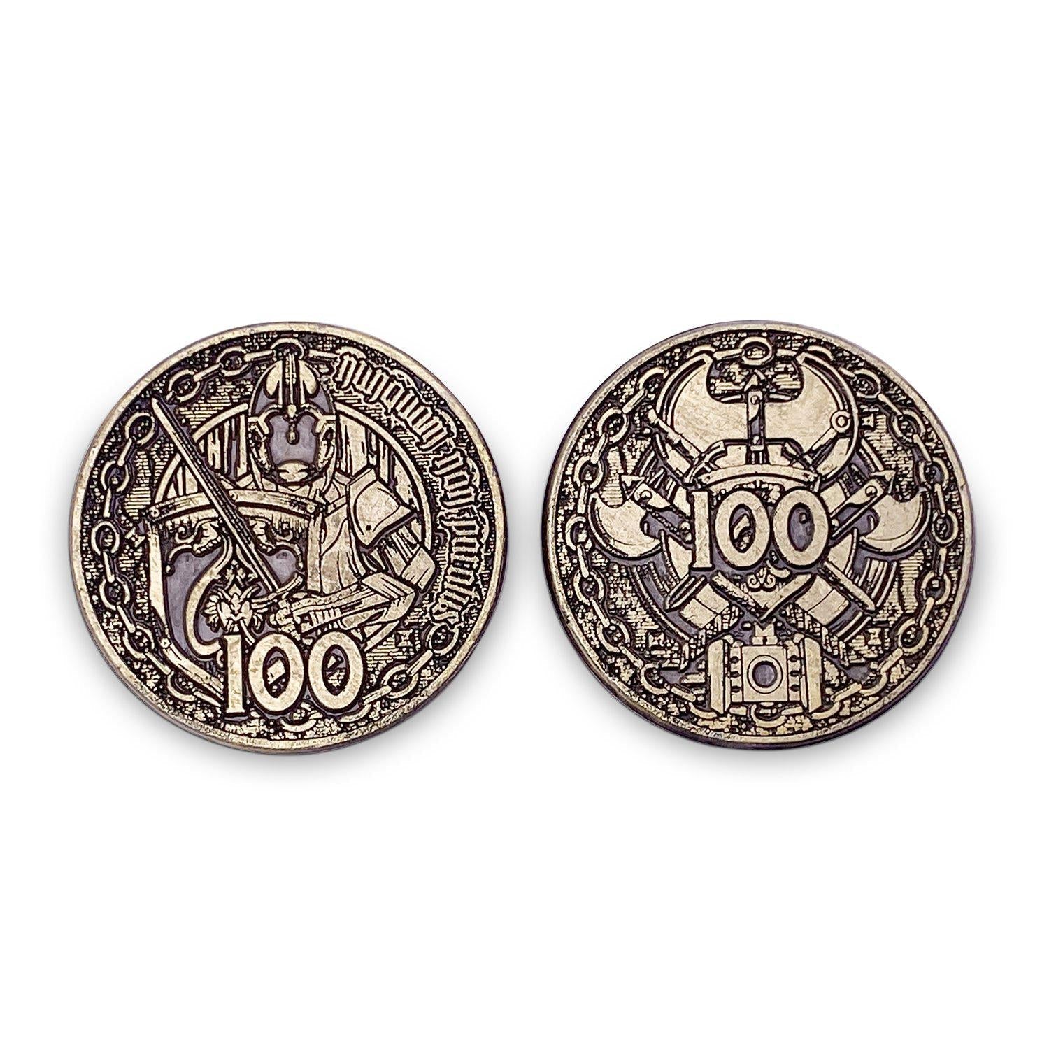 Adventure Coins - Fighter Metal Coins Set of 10-RPG Coins-Norse Foundry-Metal Coins-DND Coins-TTRPG Coins