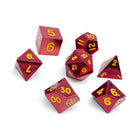 Fireball - 7 Piece Metal Dice Set-Zinc Alloy Dice-dungeons and dragons-dice-dnd-dungeons & dragons-Norse Foundry