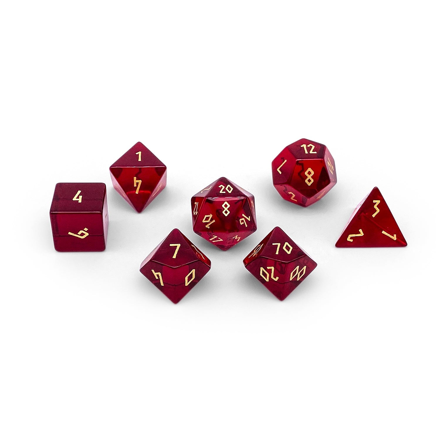 Zircon Glass hotsell Birthstone 16mm Dice Set: January- Garnet