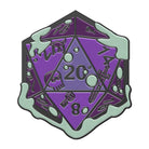 Gelatinous D20 Dice Die - Hard Enamel Adventure Dice Pin Metal by Norse Foundry-Enamel Pins-Norse Foundry-D&D Enamel Pin-DND Pin-Dungeons and Dragons Enamel Pin