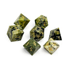 African Jade - 7 Piece RPG Set Gemstone Dice - NOR 01024