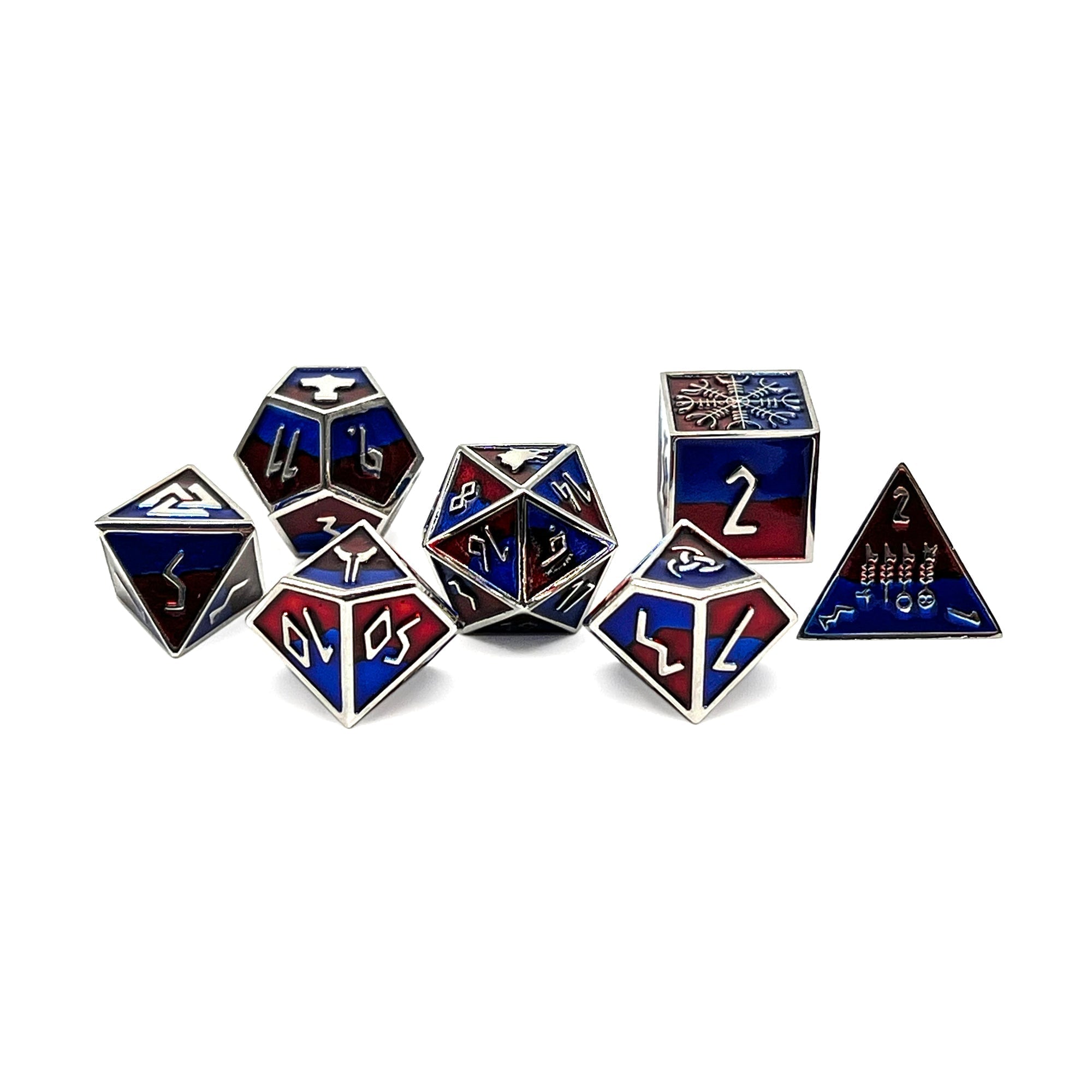 Geri Norse Themed Metal Dice Set -Metal Dice-Norse Foundry-Dungeons and Dragons-DND Dice-D20-Dice-DND