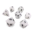 Glowstone Aqua - 7 Piece RPG Set Gemstone Dice - NOR 01046