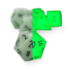 Glowstone Green - 7 Piece RPG Set Gemstone Dice - NOR 01048