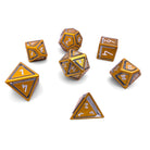 Gold Coin - Nimbus™ 7 Piece RPG Set 6063 Aluminum Dice - NOR 02598