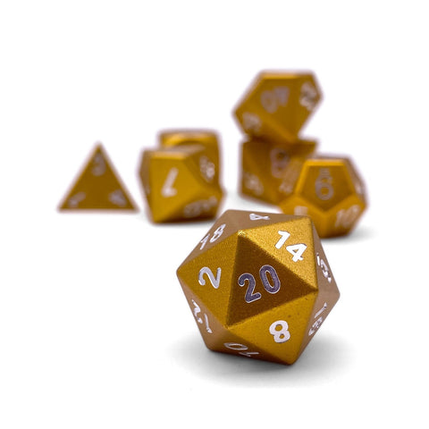 Gold Coin - 7 Piece RPG Set 6063 Aluminum Dice