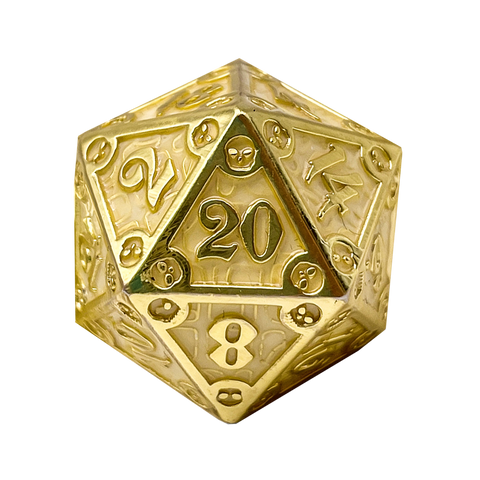 Dungeon Delve Runestones™ - 25mm D20 - Enchanted Parchment