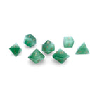 Green Cats Eye - 7 Piece RPG Set Glass Dice - NOR 01503