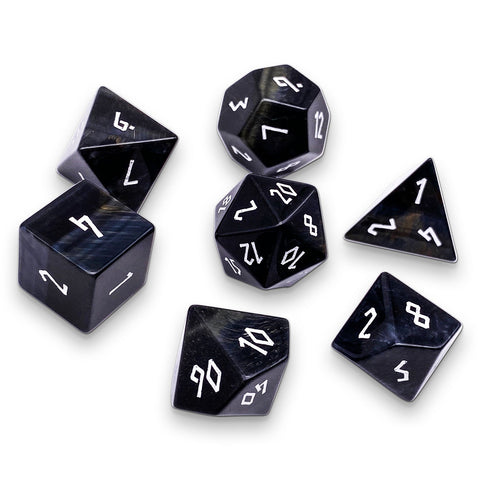 Hawk's Eye - 7 Piece RPG Set Gemstone Dice