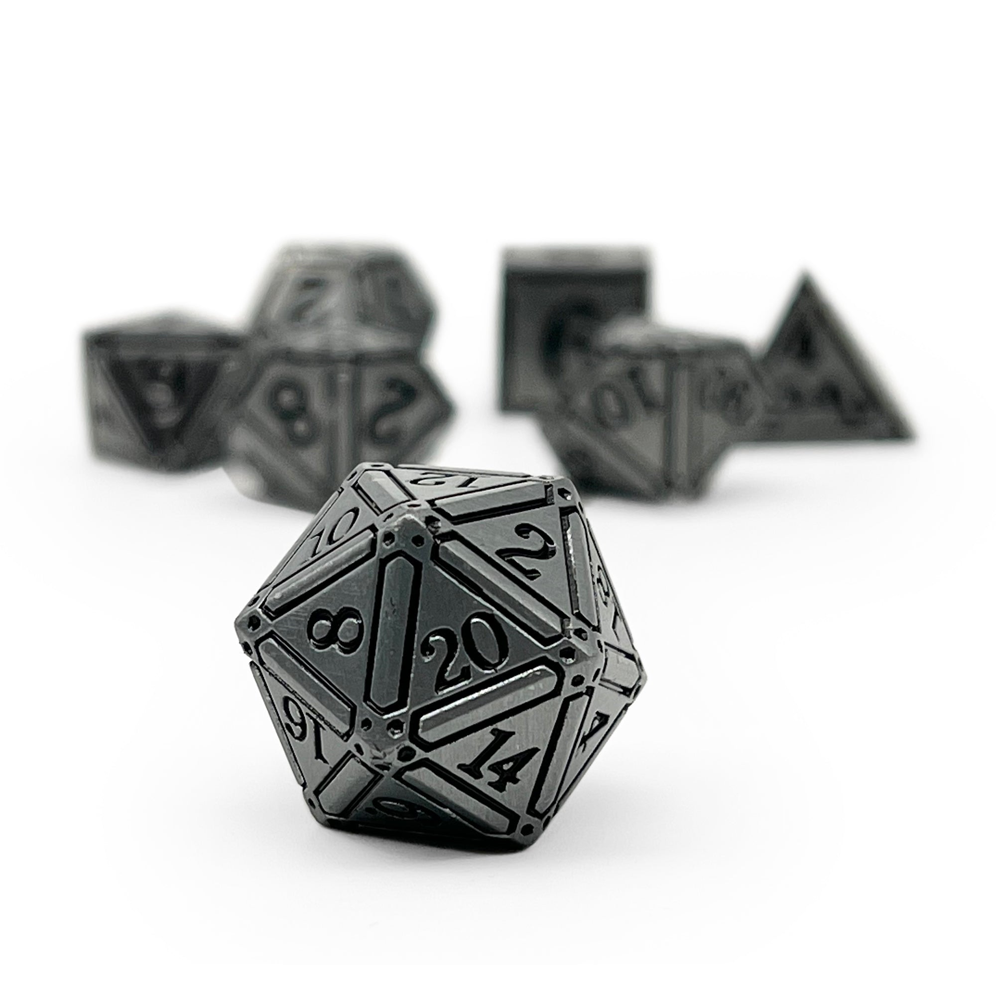 Ironworks - Holy Avenger 7 Piece RPG set Alloy Dice - NOR 00415