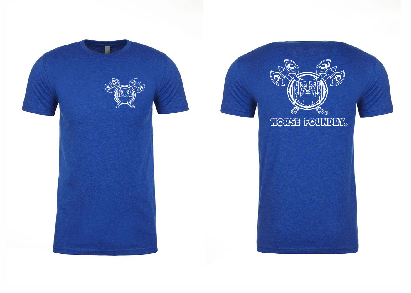 Blue and White Next Level  Soft T-Shirt - NOR 5422_Parent