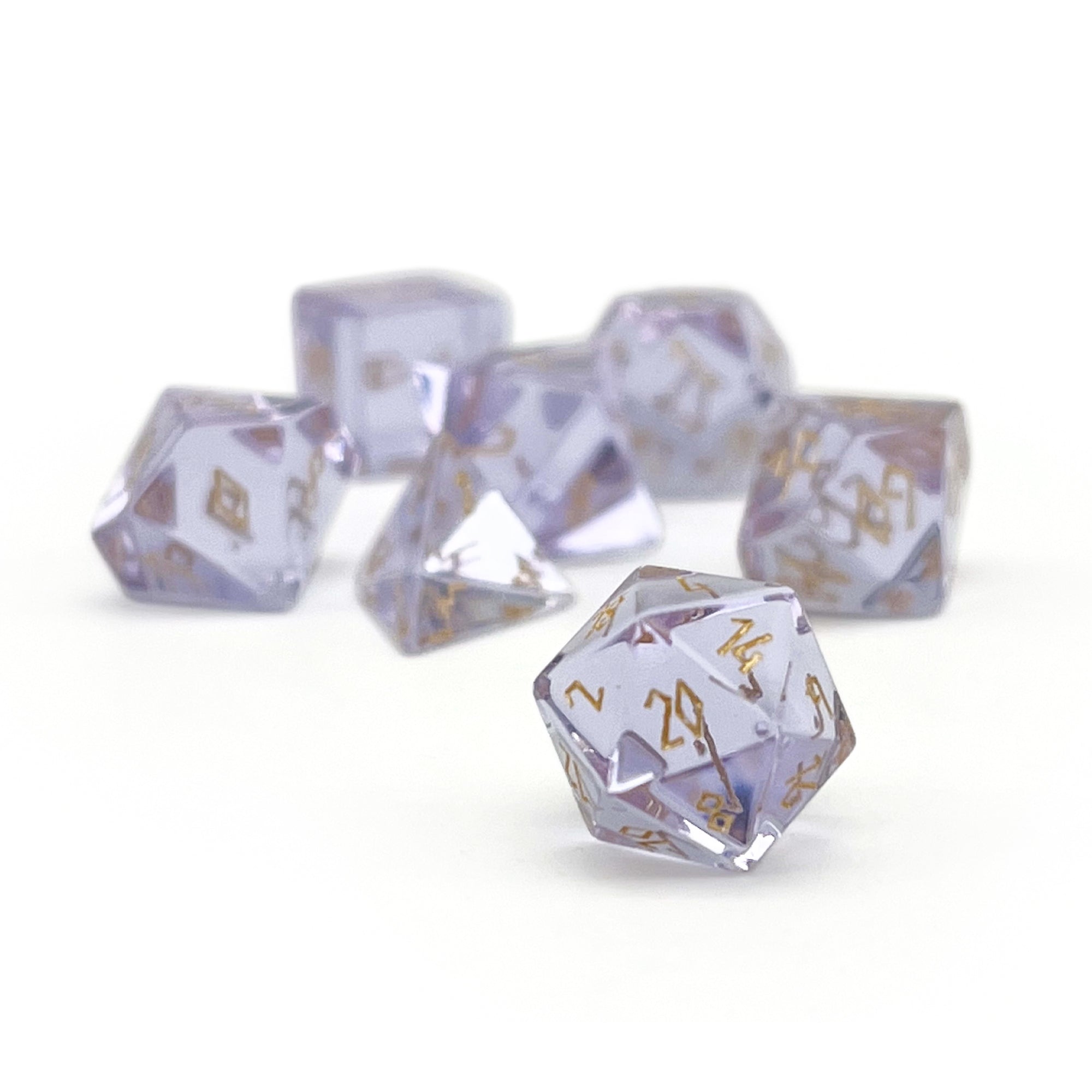 Zircon Alexandrite - Pebble RPG Set Zircon Glass Dice - NOR 01553