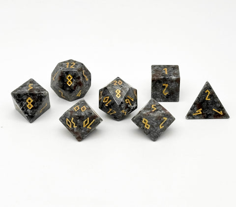 Yooperlight - 7 Piece RPG Set Gemstone Dice