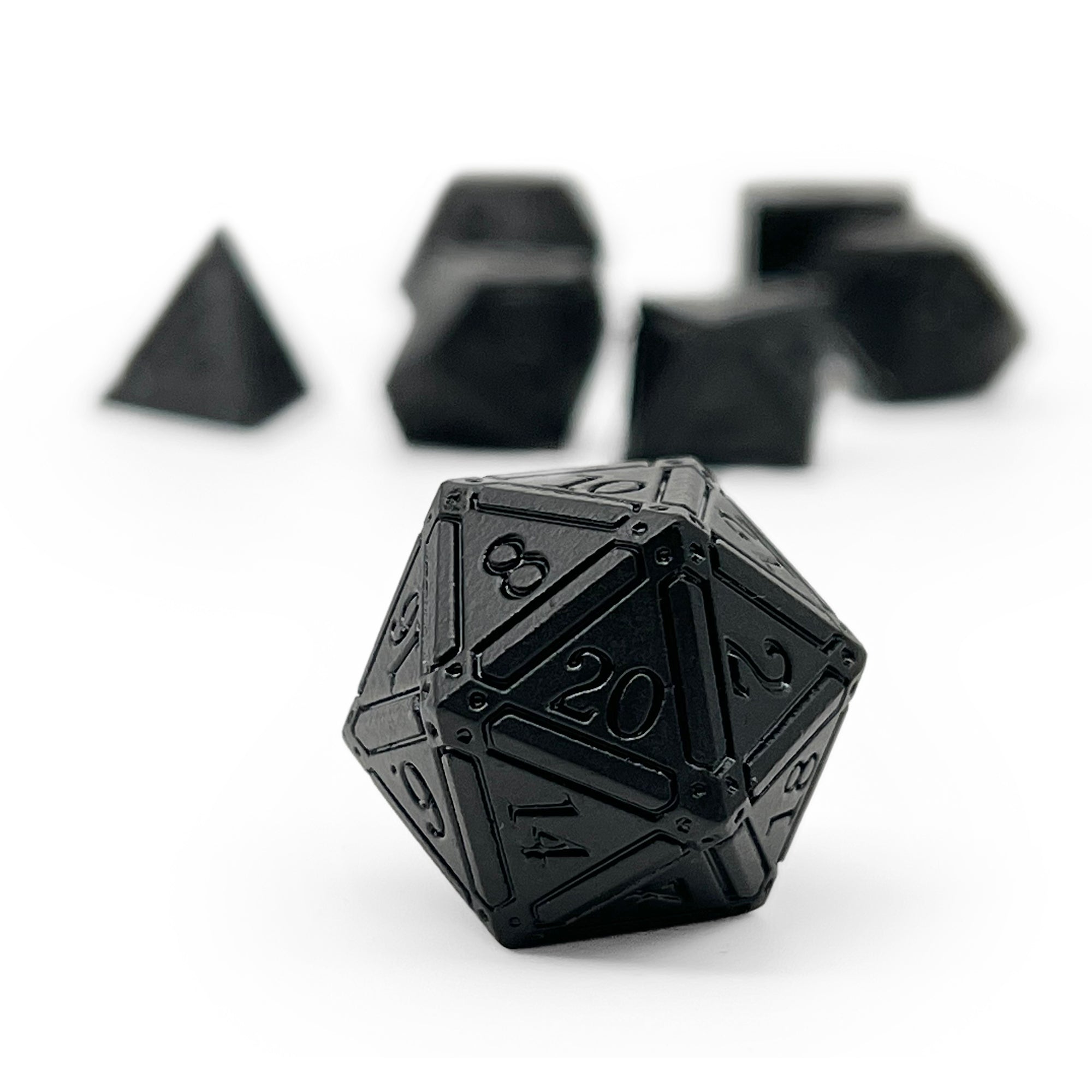 Ironworks - Animate Dead 7 Piece RPG set Alloy Dice-Metal Dice-Norse Foundry-Dungeons and Dragons-DND Dice-D20-Dice-DND