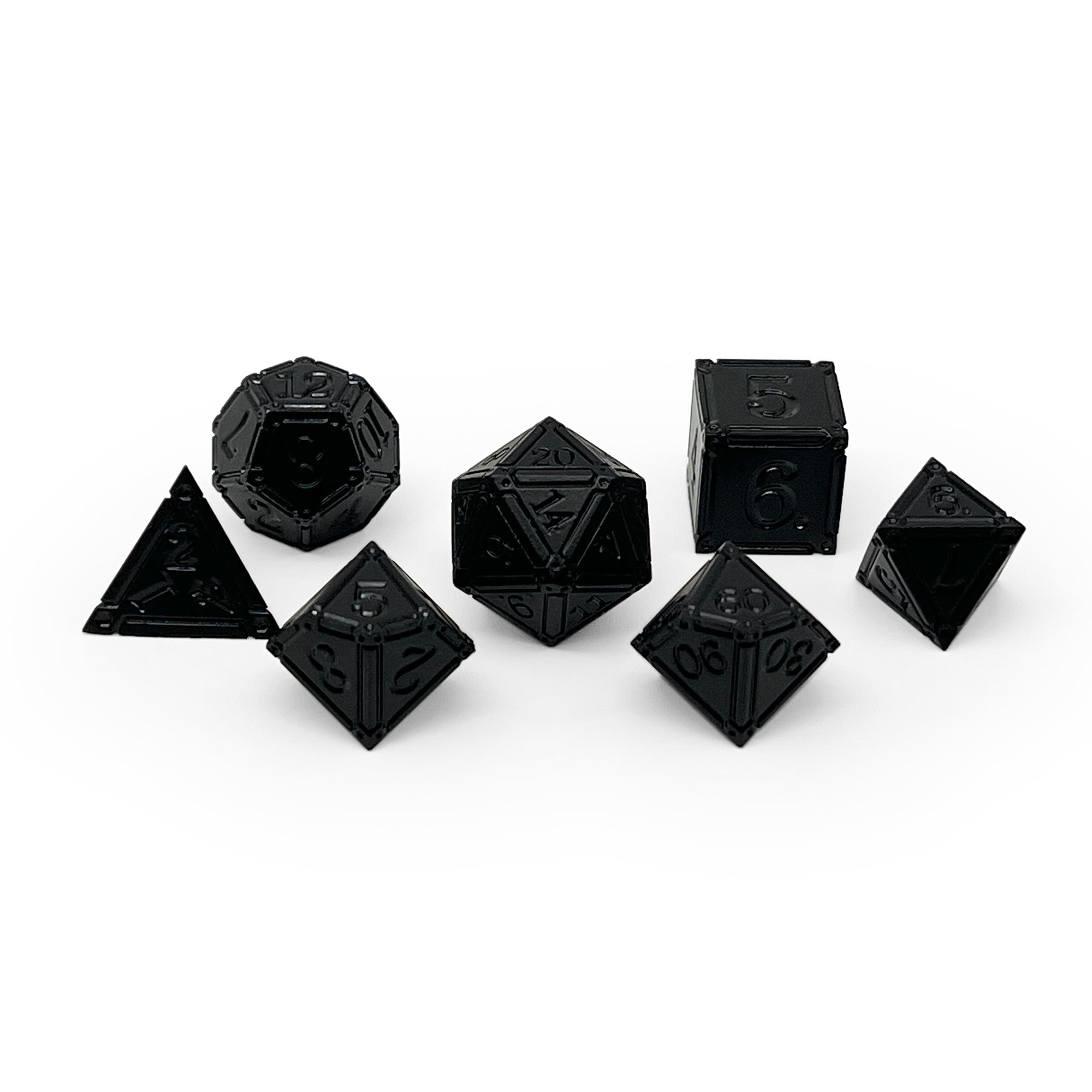 Ironworks - Animate Dead 7 Piece RPG set Alloy Dice-Metal Dice-Norse Foundry-Dungeons and Dragons-DND Dice-D20-Dice-DND