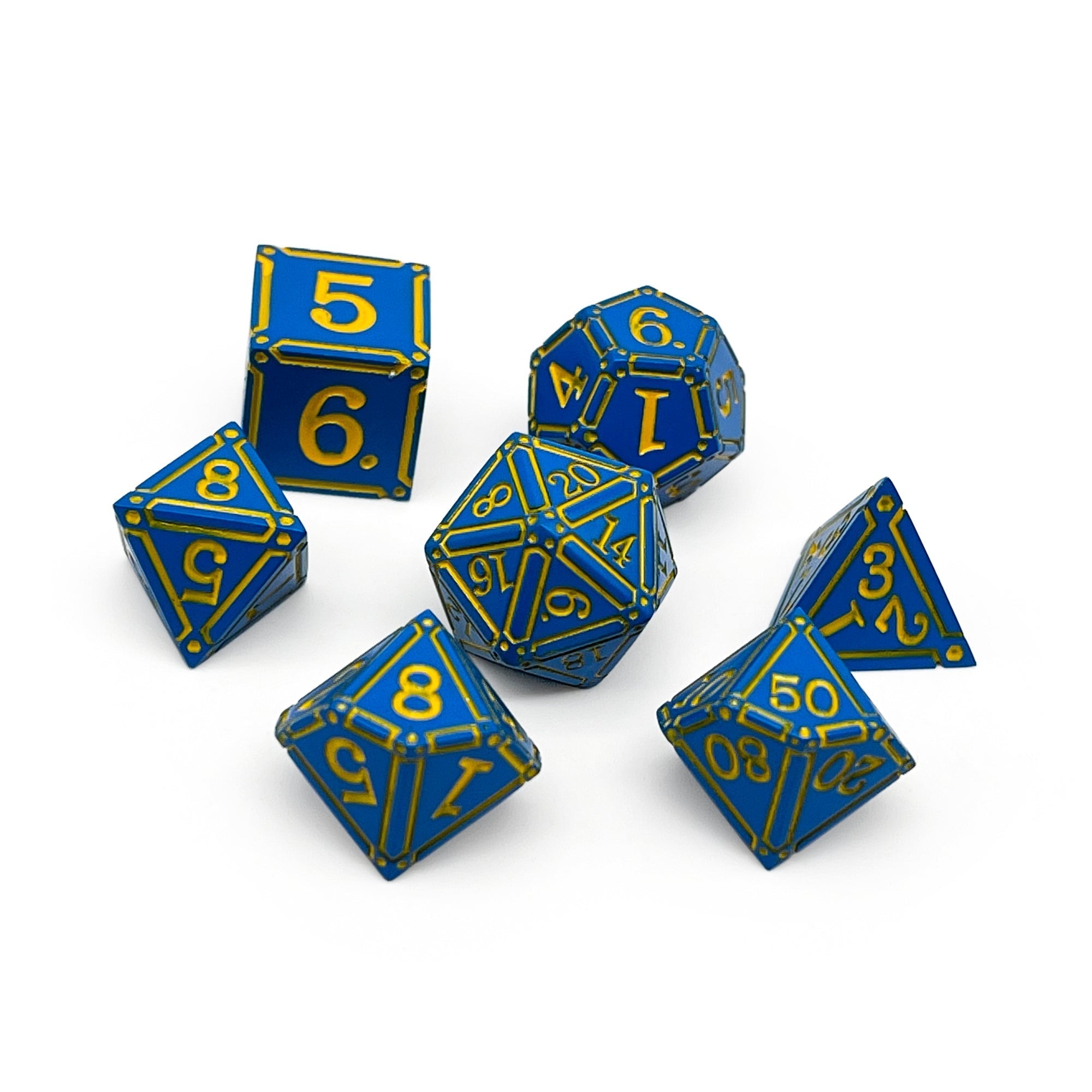 Ironworks - Dweller 7 Piece RPG set Alloy Dice-Metal Dice-Norse Foundry-Dungeons and Dragons-DND Dice-D20-Dice-DND