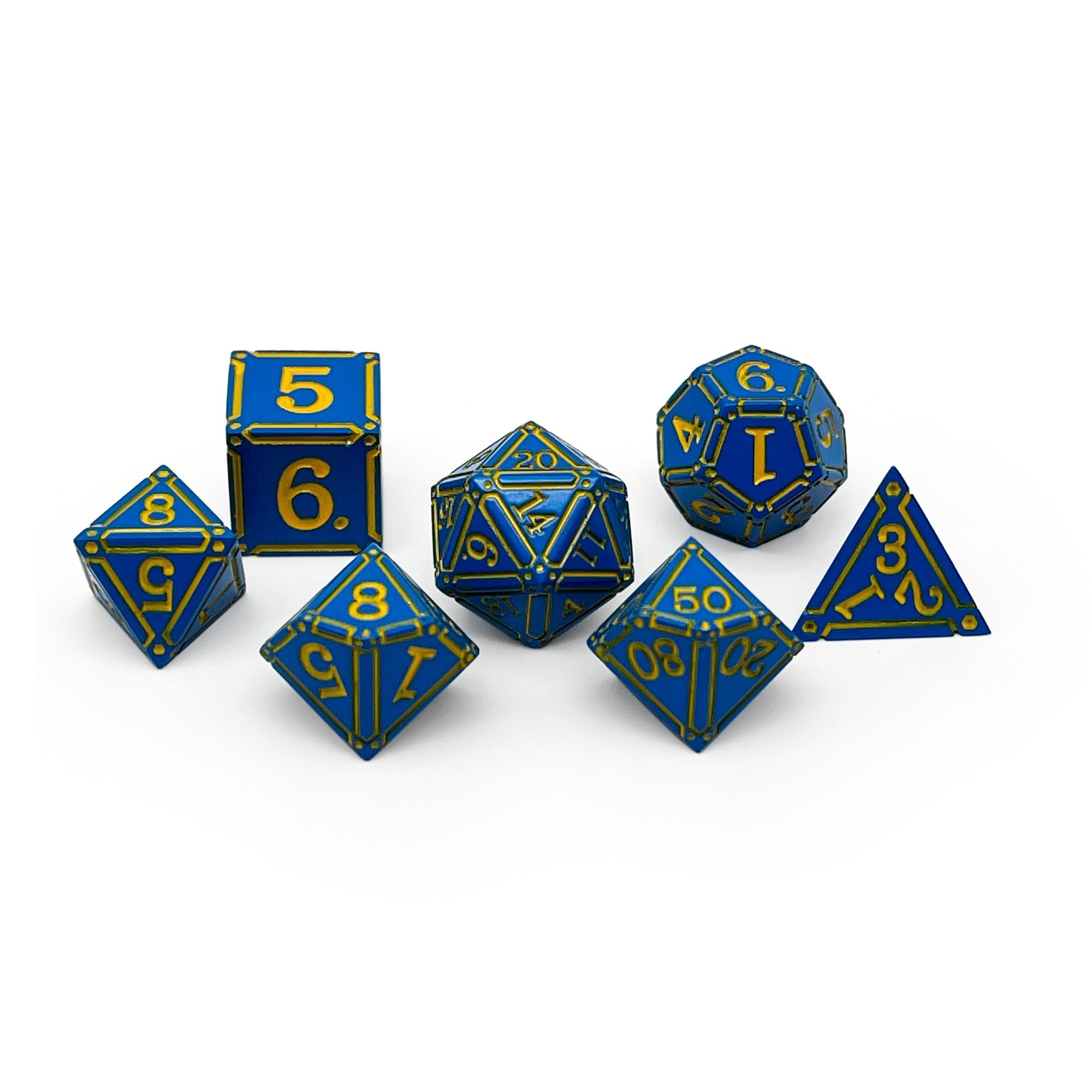 Ironworks - Dweller 7 Piece RPG set Alloy Dice-Metal Dice-Norse Foundry-Dungeons and Dragons-DND Dice-D20-Dice-DND