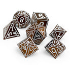 Ironworks - Hellfire 7 Piece RPG set Alloy Dice-Metal Dice-Norse Foundry-Dungeons and Dragons-DND Dice-D20-Dice-DND