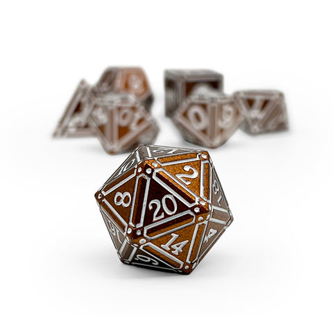 Ironworks - Hellfire 7 Piece RPG set Alloy Dice