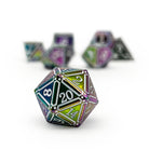 Ironworks - Particle Blast 7 Piece RPG set Alloy Dice-Metal Dice-Norse Foundry-Dungeons and Dragons-DND Dice-D20-Dice-DND