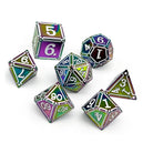 Ironworks - Particle Blast 7 Piece RPG set Alloy Dice-Metal Dice-Norse Foundry-Dungeons and Dragons-DND Dice-D20-Dice-DND