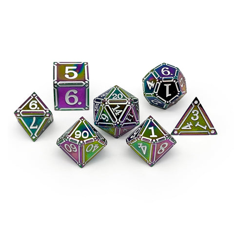 Ironworks - Particle Blast 7 Piece RPG set Alloy Metal Dice