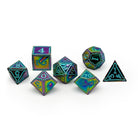 Ironworks - Skyborn 7 Piece RPG set Alloy Dice-Metal Dice-Norse Foundry-Dungeons and Dragons-DND Dice-D20-Dice-DND