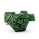 Ironworks - Witches Heart 7 Piece RPG set Alloy Dice-Metal Dice-Norse Foundry-Dungeons and Dragons-DND Dice-D20-Dice-DND